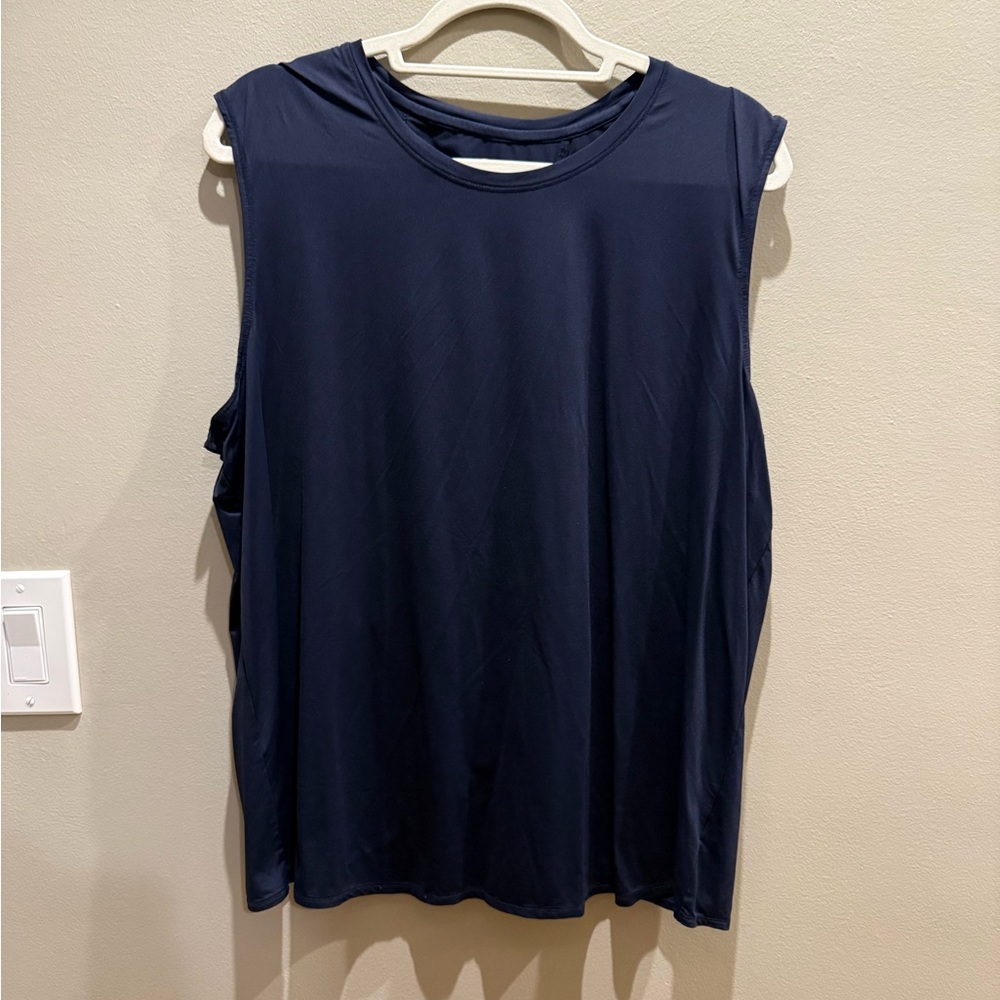 Athleta Navy Sleeveless Tank Top